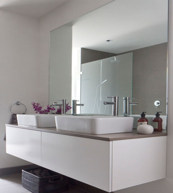 Mirror Glass Bathroom Mirrors, Frameless Vanity Mirrors